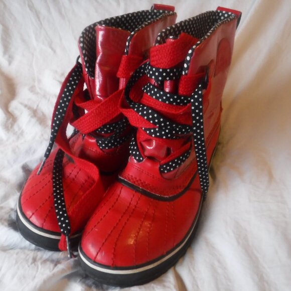 womens Red Sorel Winter Boots Womens Size 9 1/2 - Picture 5 of 9